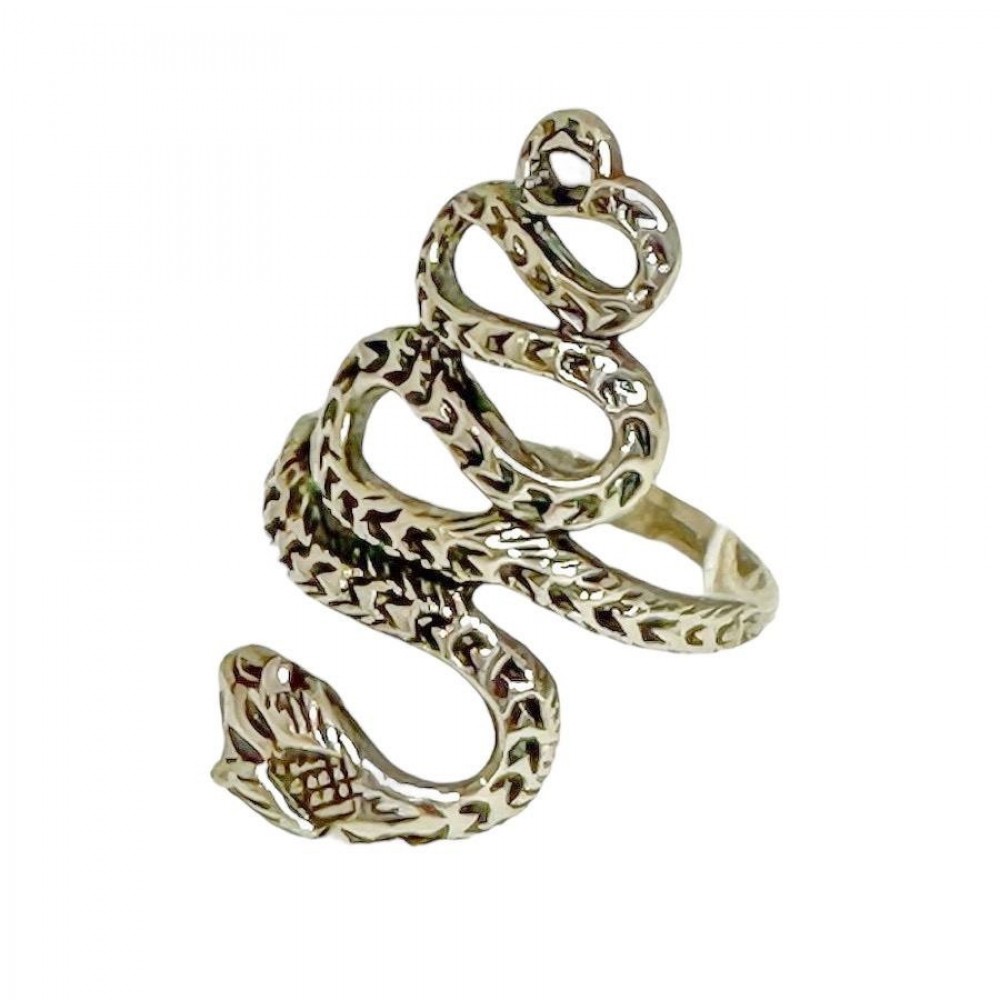 Каблучка срібна без каменів Гюрза бр-2100101