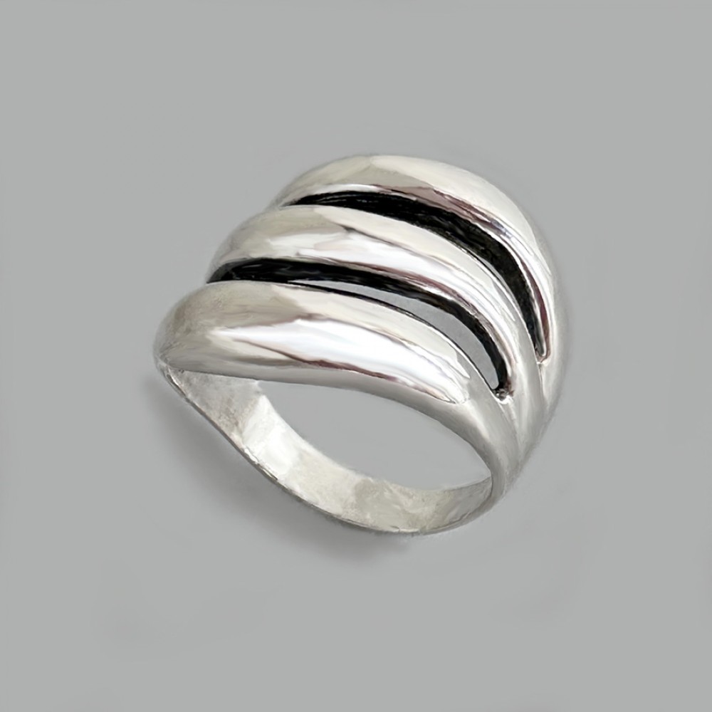 Серебряное кольцо без камней Соната бр-0020821