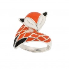 Серебряное кольцо Лиса БР-0049921
