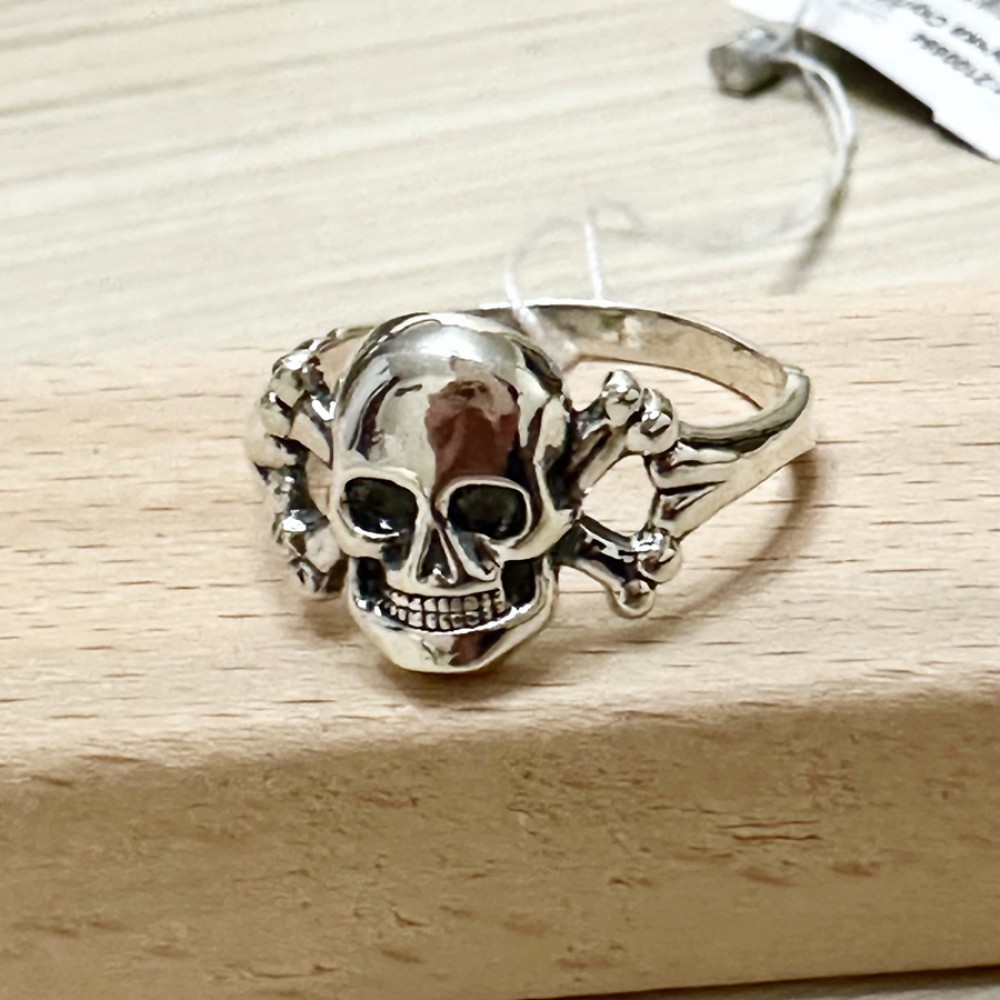 Каблучка срібна в готичному стилі Skull (Череп) бр-2100694