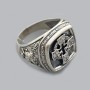 Серебряное кольцо мужское Победоносец БР-1424321