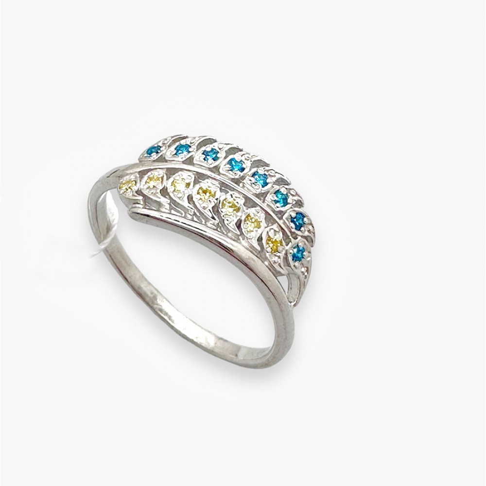 Срібна каблучка в камінні Жнива БР-1429321