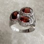 Серебряное кольцо с гранатом Джейн 2 БР-8107821