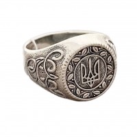 Серебряный перстень мужской Трезубец 2 бр-0053821