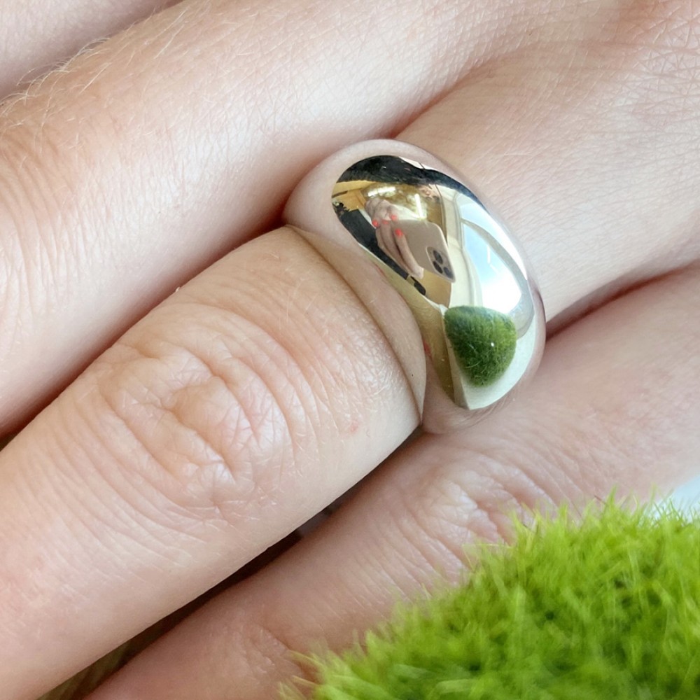 Серебряное гладкое кольцо ЛЗ-1050р