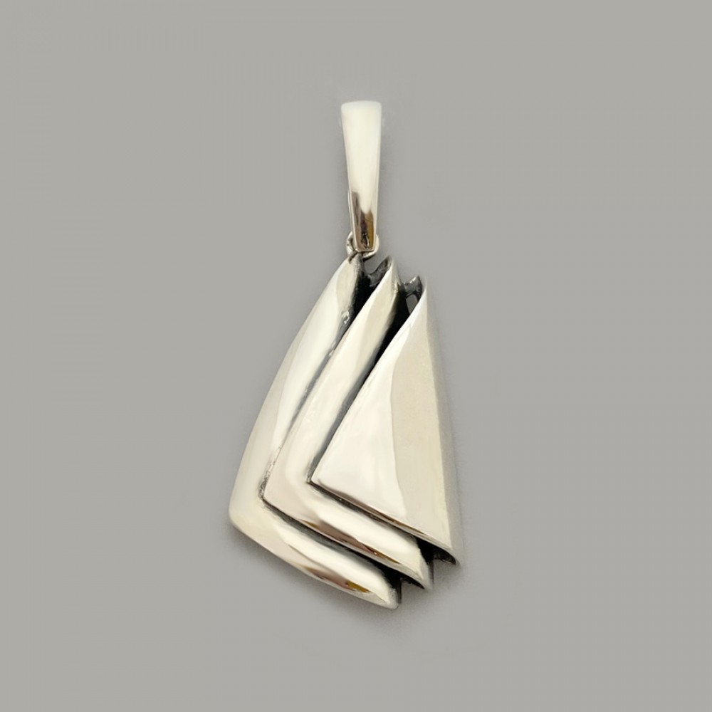 Серебряный кулон Волна ЛС-30103