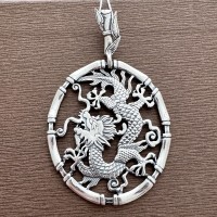 Серебряный кулон Дракон БР-0034431