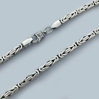 Серебряная цепь с чернением Лисий хвост БР-0039541