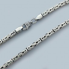 Серебряная цепь с чернением Лисий хвост БР-0039541