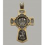 Серебряный крест с позолотой и чернением ЛЗ-34006-1