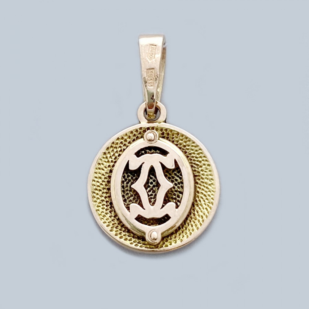 Золотая женская подвеска Картье ШК-3065/1