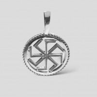 Срібна підвіска оберіг Коловрат БР-3100503