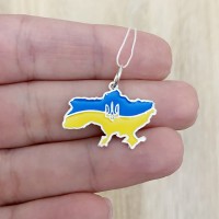 Срібна підвіска Україна БР-3100876