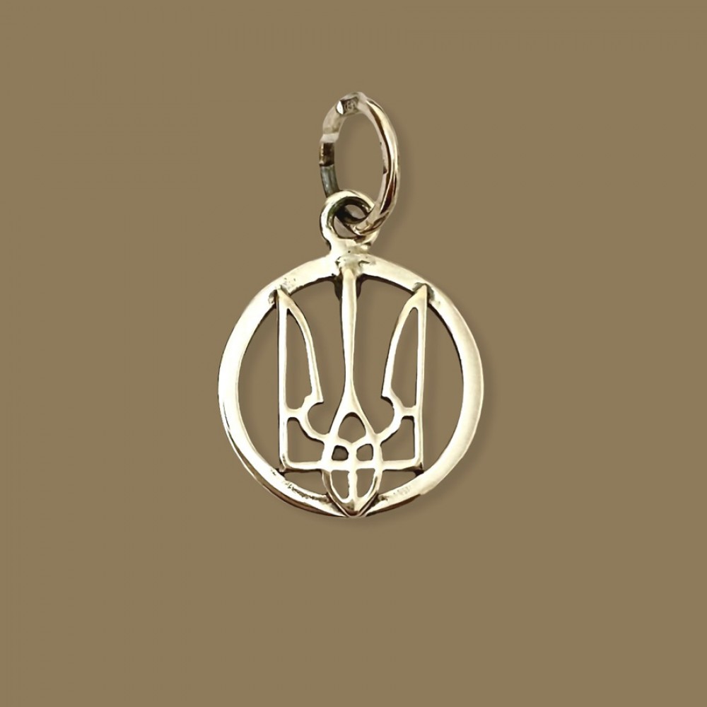Кулон із срібла Тризуб БР-3100880