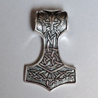 Серебряный кулон оберег Молот Тора БР-0090631