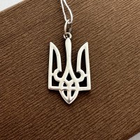 Серебряная подвеска Трезубец без камней БР-0091731