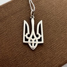 Серебряная подвеска Трезубец без камней БР-0091731