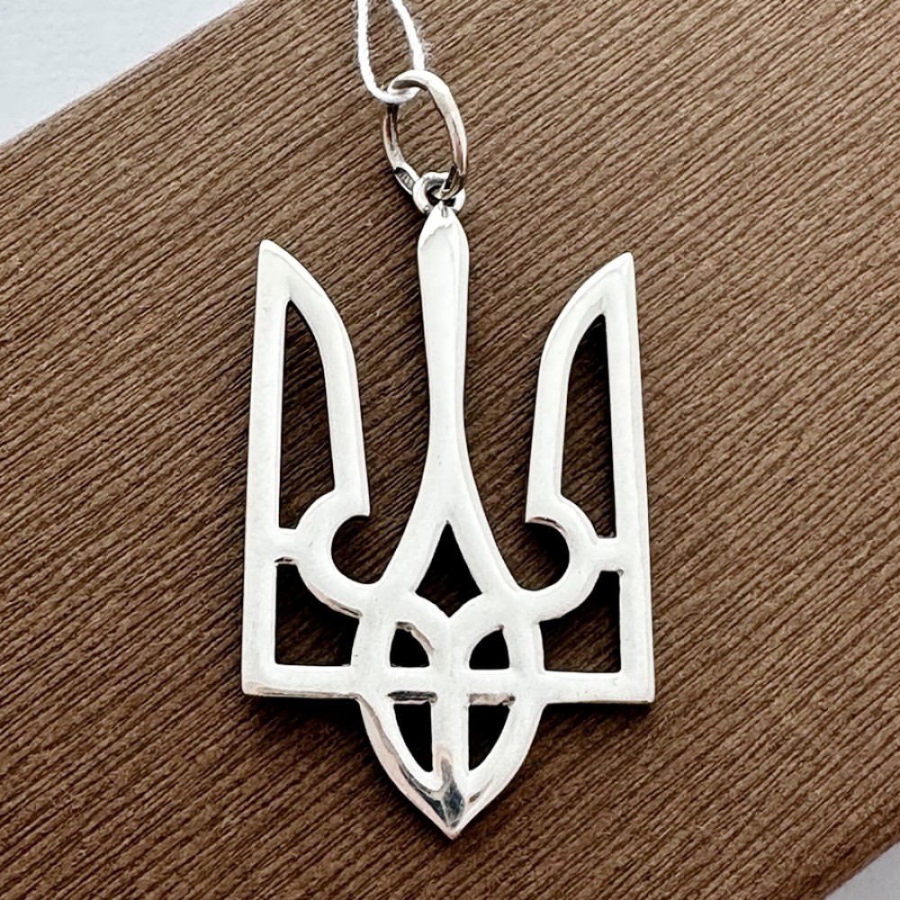 Кулон серебряный Трезубец размер 5х2,5см БР-0091831