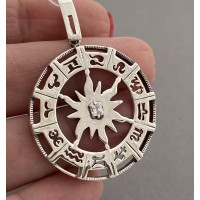 Серебряный кулон с фианитами Звездопад БР-1007531