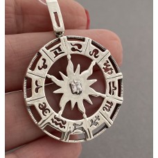 Срібний кулон з фіанітами Зорепад БР-1007531