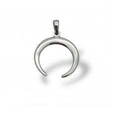 Серебряный кулон-оберег женский Лунница гладкая ШК-3263