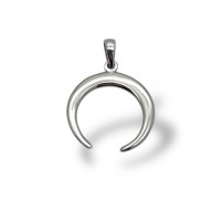 Серебряный кулон-оберег женский Лунница гладкая ШК-3263