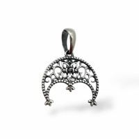Серебряный кулон-оберег Лунница ажурная ШК-3268
