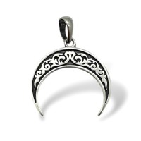 Серебряный кулон-оберег Лунница с чернением ШК-3270