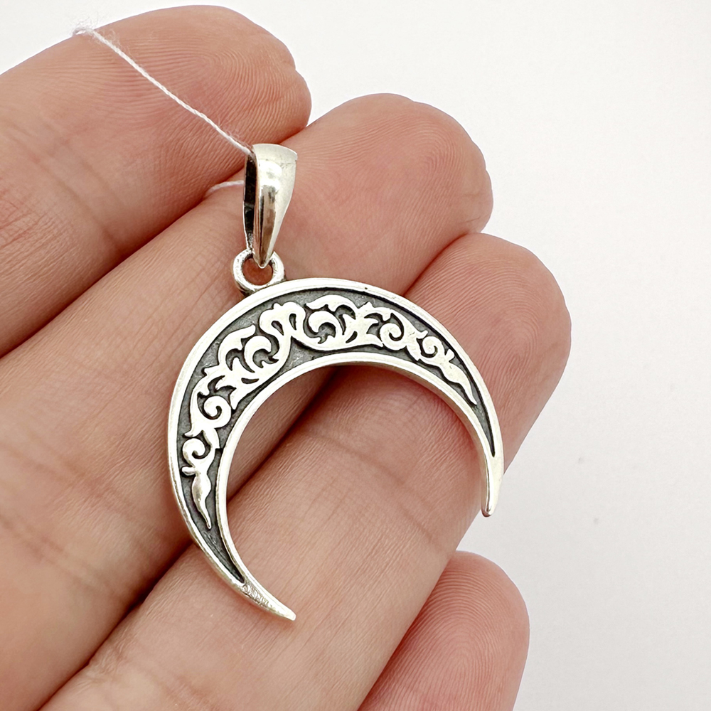 Срібний кулон-оберіг Лунниця з чорнінням ШК-3270