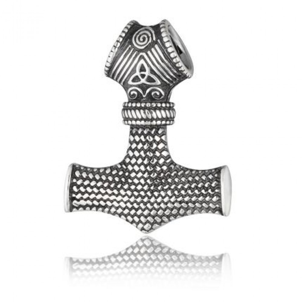 Кулон оберіг зі срібла 925 проби Молот Тора ЛЗ-36066