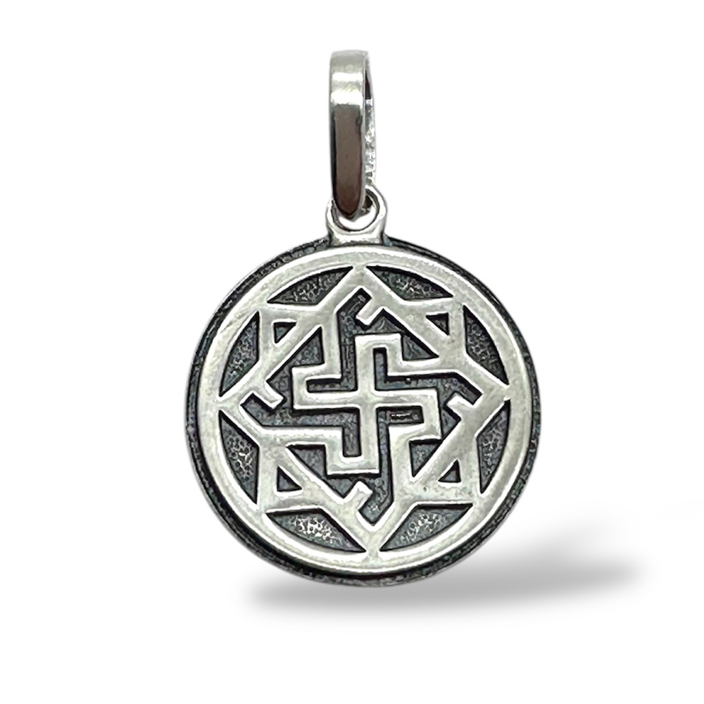 Срібний кулон-оберіг Валькірія 925 проби