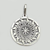 Серебряный кулон-оберег Шлем Ужаса ШК-89046