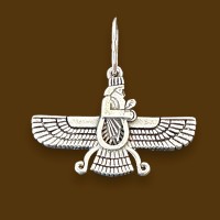 Серебряный кулон Бог Ахура Мазда ста-01