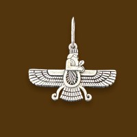 Срібний кулон Бог Ахура Мазда ста-02
