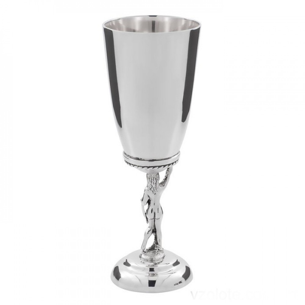 Срібна чарка на оригінальній ніжці Танець БР-0000781