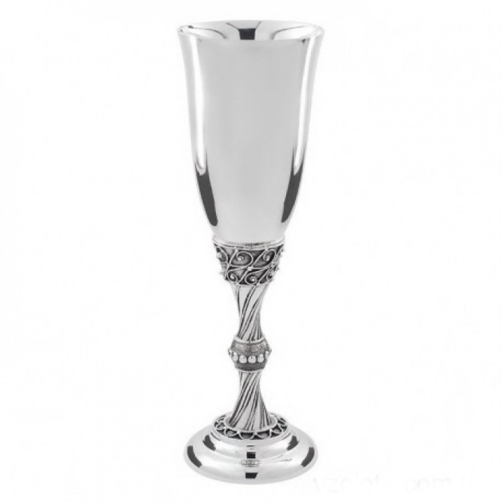 Серебряный бокал на высокой ножке БР-0001981