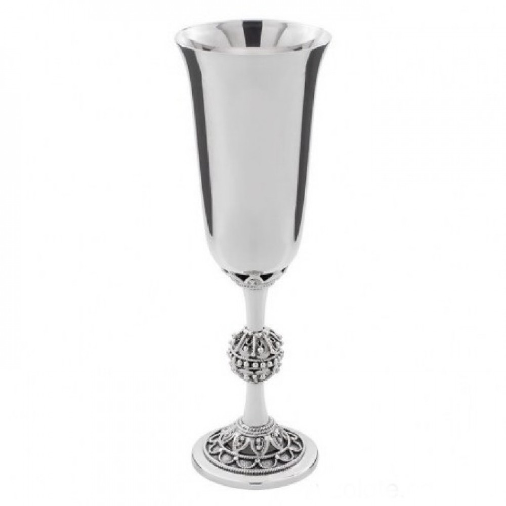 Серебряная рюмка на высокой ажурной ножке 50мл БР-0003181
