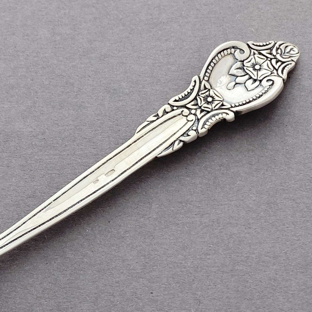 Срібна виделка десертна Троянда бр-8100203