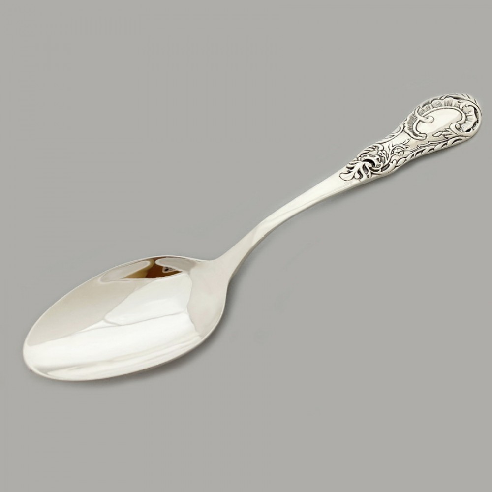 Серебряная десертная ложка Вояж бр-0023681
