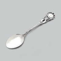 Срібна ложка кавова для дитини Годинник БР-8100255