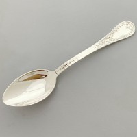 Срібна чайна ложка класична бр-0044681