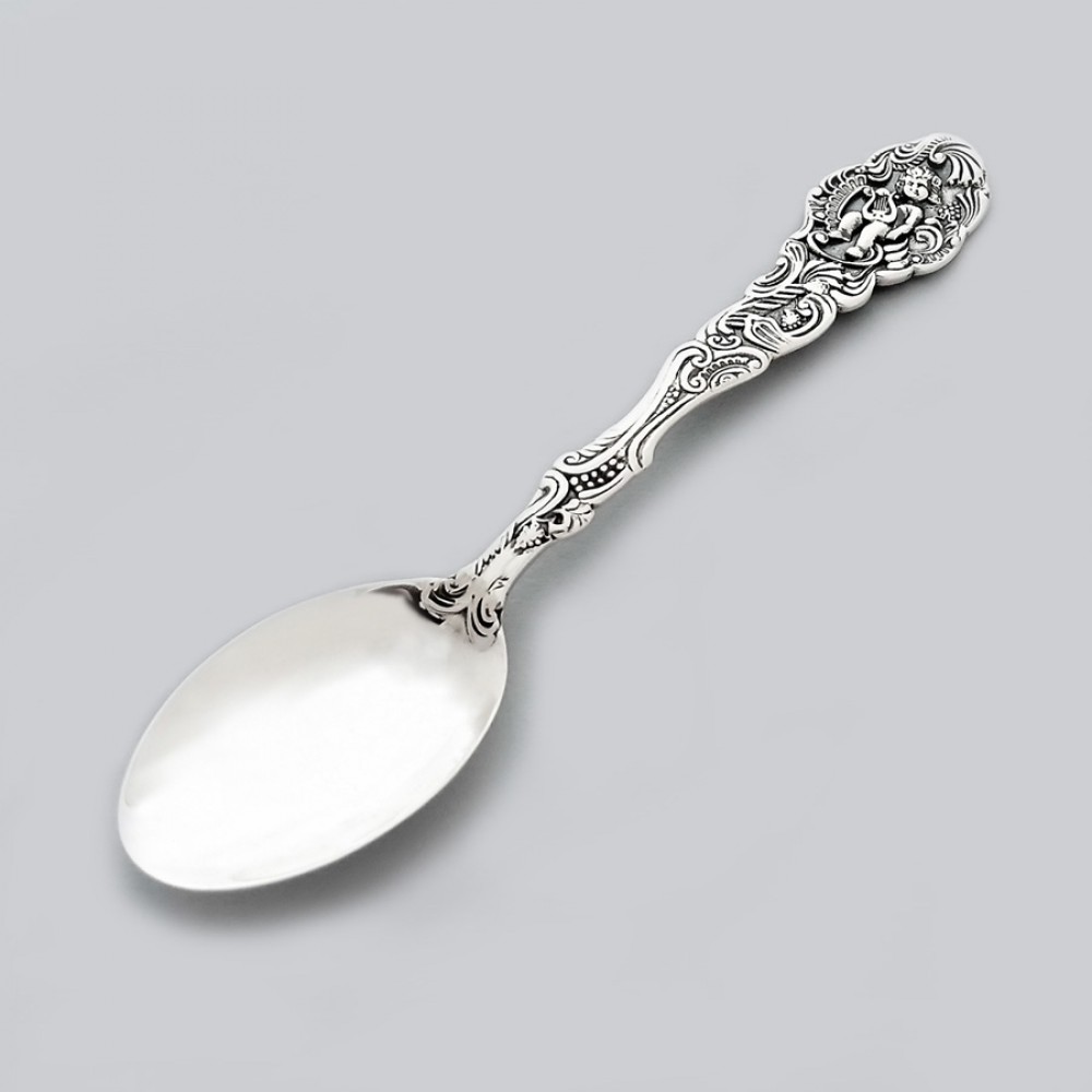 Срібна ложка Амур з арфою БР-0048481