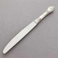 Серебряный нож столовый Роза 2 бр-0049081