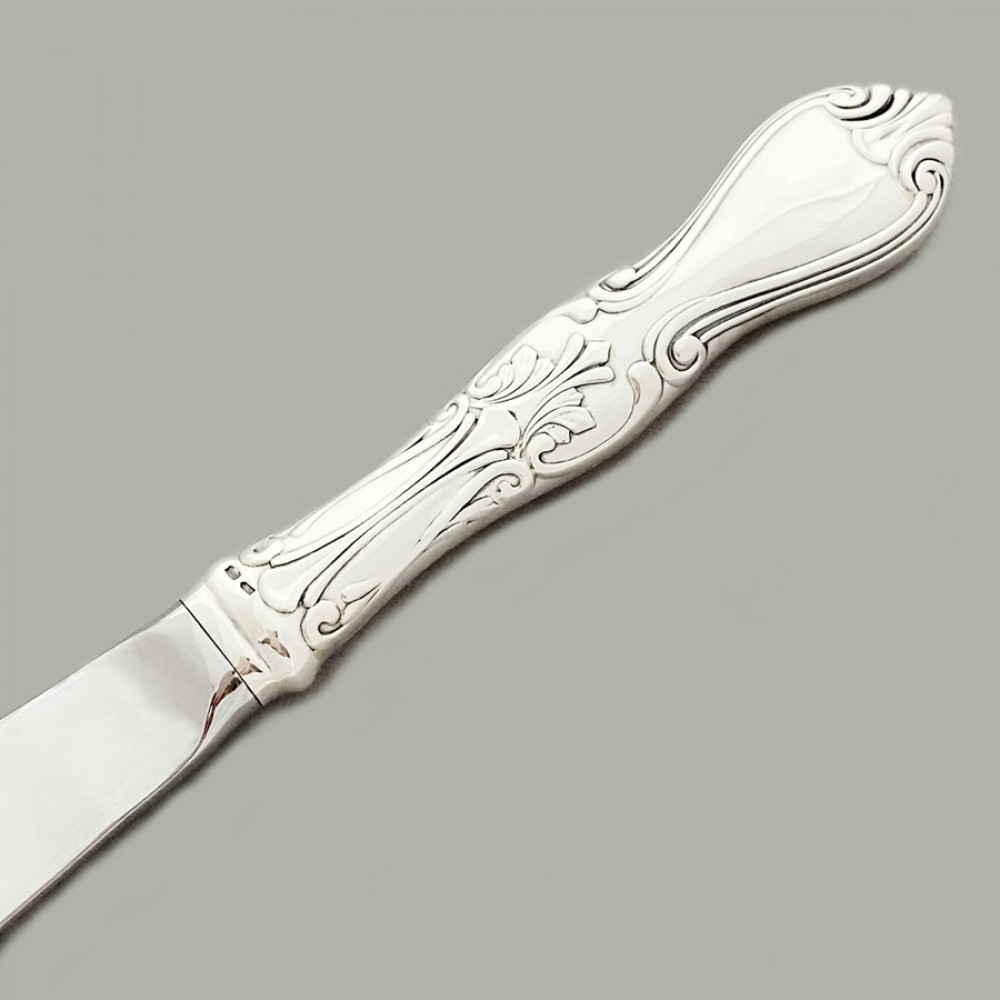 Серебряный нож столовый в классическом стиле Романс БР-0051181