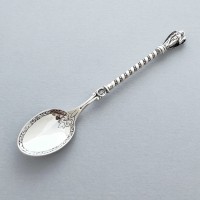 Срібна ложка Архангел Михаїл на хрестини для дитини БР-0052981