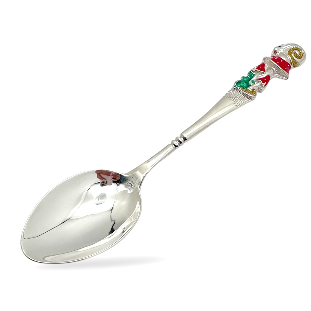 Срібна ложка дитяча Грибочок, довжина 13,8см, срібло 925