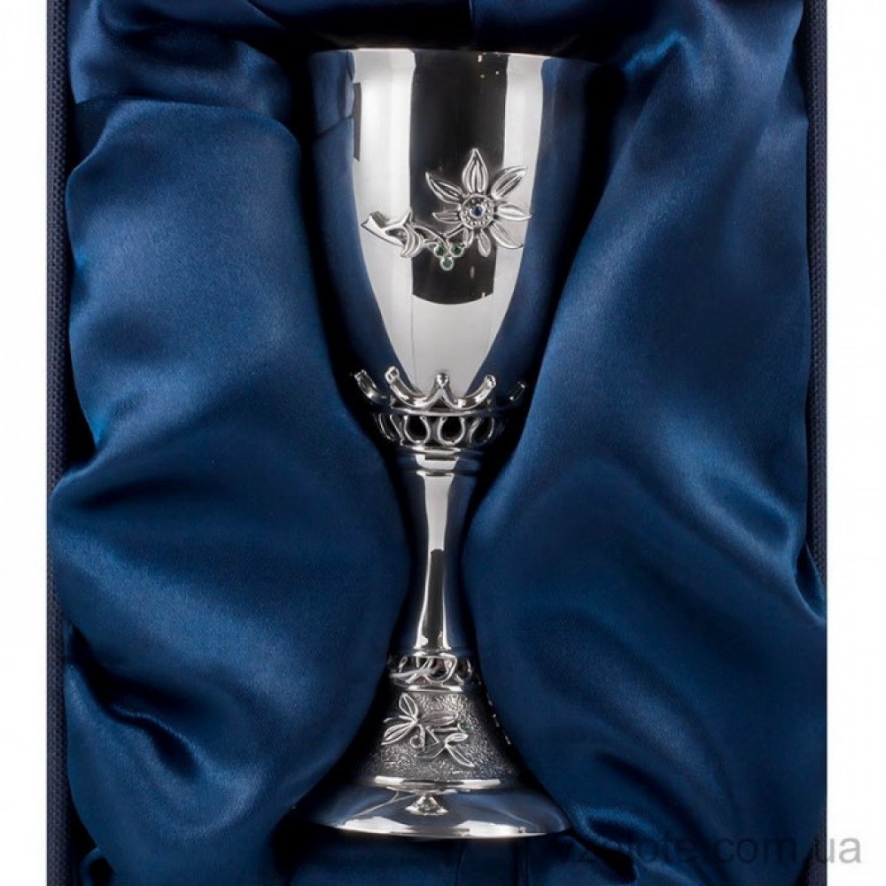 Срібна чарка жіноча Полянка 75мл БР-1002081