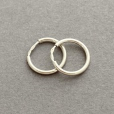 Серебряное серьги кольца (конго) 15мм стс-215