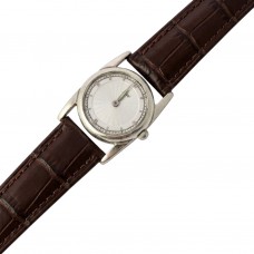 Серебряные женские часы на кожаном ремешке БР-0003871