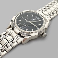 Чоловічий срібний годинник на браслеті БР-0006671